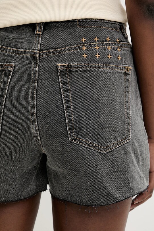KSUBI szorty jeansowe rise n hi czarny WSP25WA003