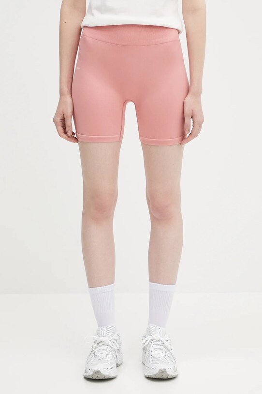 Kratke hlače Pangaia Plant-Stretch Compressive Shorts s elastinom roza 10002485