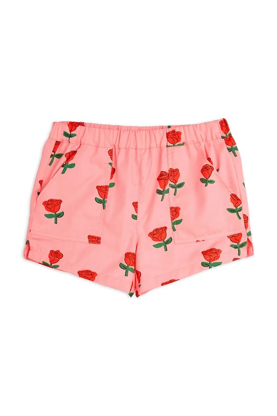 Detské bavlnené šortky Mini Rodini Roses bavlna ružová 2513011328