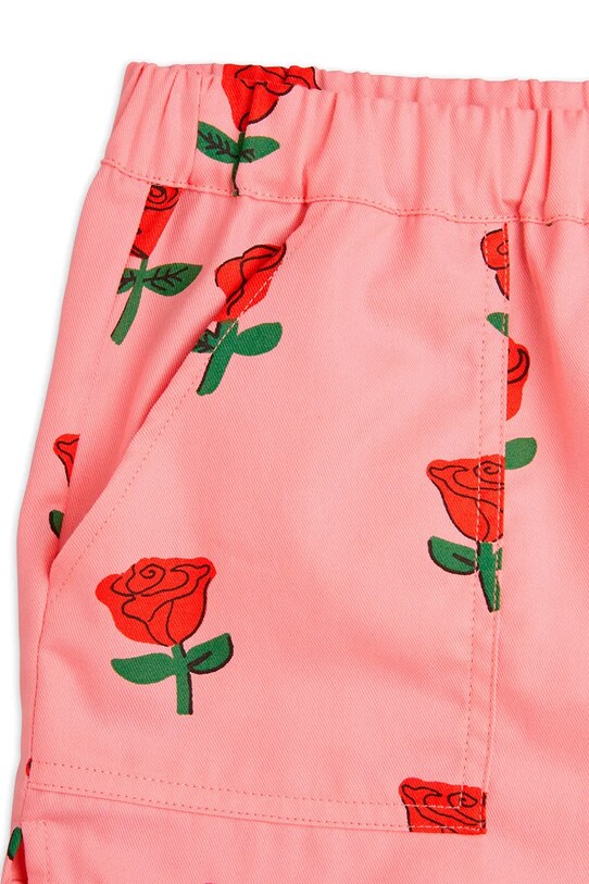 Dievča Detské bavlnené šortky Mini Rodini Roses 2513011328 ružová