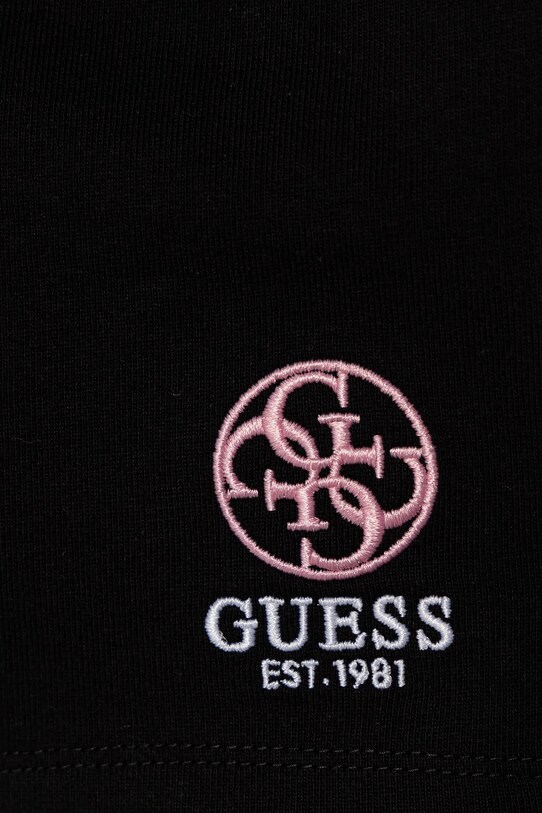 Девочка Детские хлопковые шорты Guess J5RD09.KAD74.PPYA чёрный