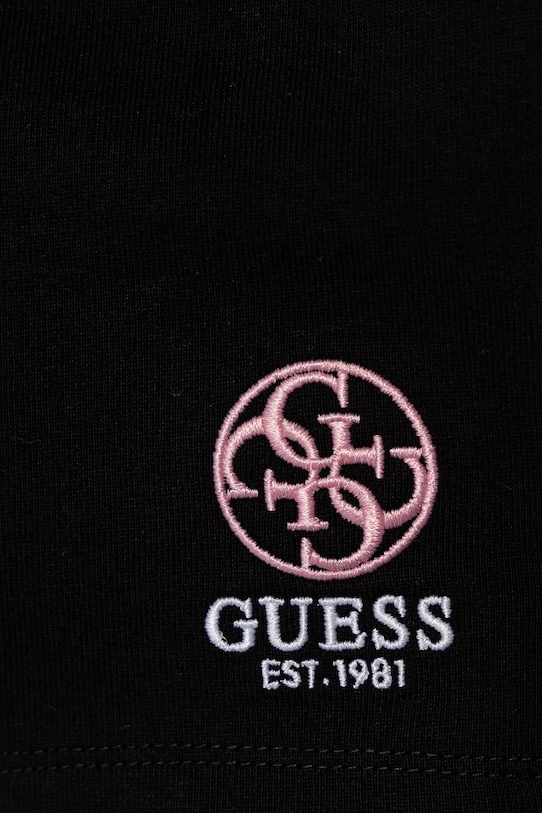 Девочка Детские хлопковые шорты Guess J5RD09.KAD74.PPYA чёрный