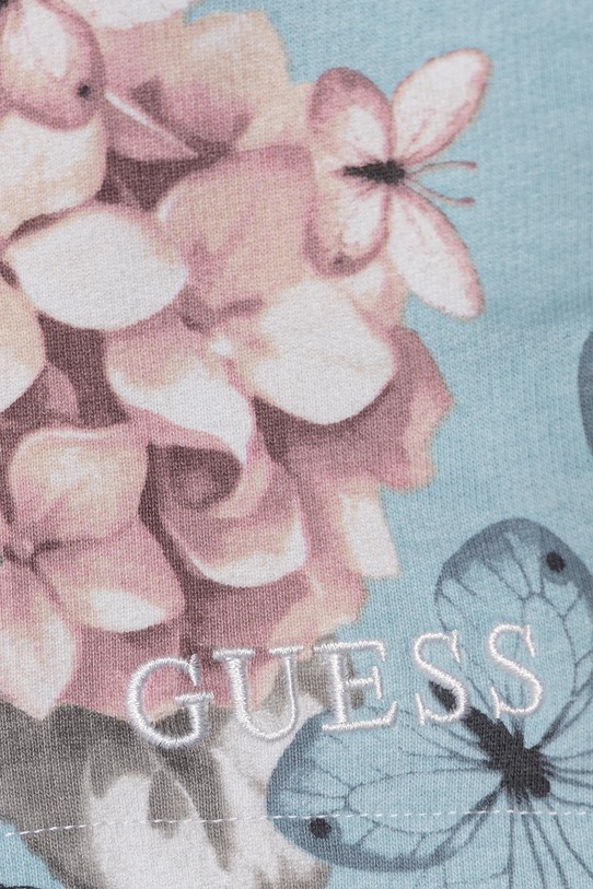 Dievča Detské bavlnené šortky Guess J5RD15.KA6R4.PPYA modrá