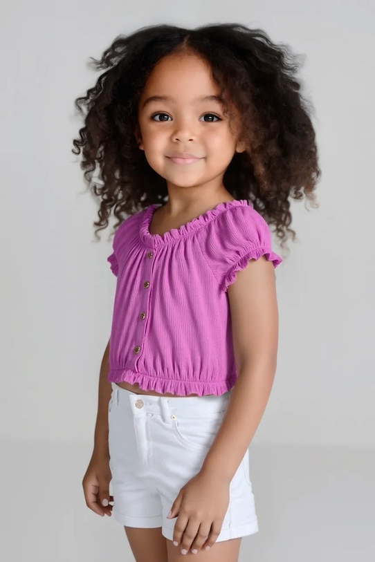 Mayoral szorty dziecięce z elastanem biały 234.6F.Mini.PPYA