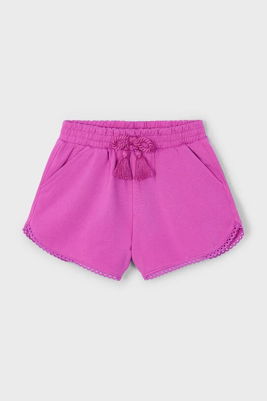 Mayoral pantaloni scurți din bumbac pentru copii casual violet 607.6P.Mini.PPYA