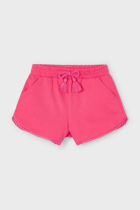 Дитячі бавовняні шорти Mayoral 607.6P.Mini.PPYA рожевий SS25