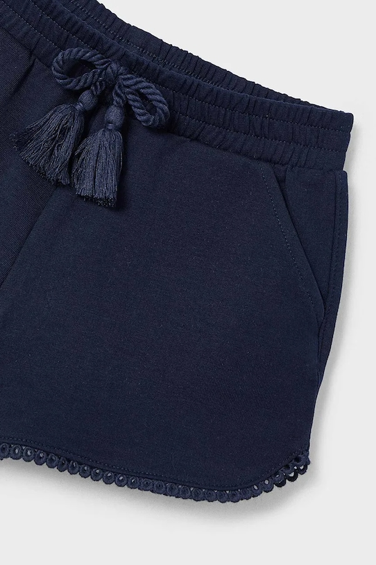 Dievča Detské bavlnené šortky Mayoral 607.6P.Mini.PPYA tmavomodrá