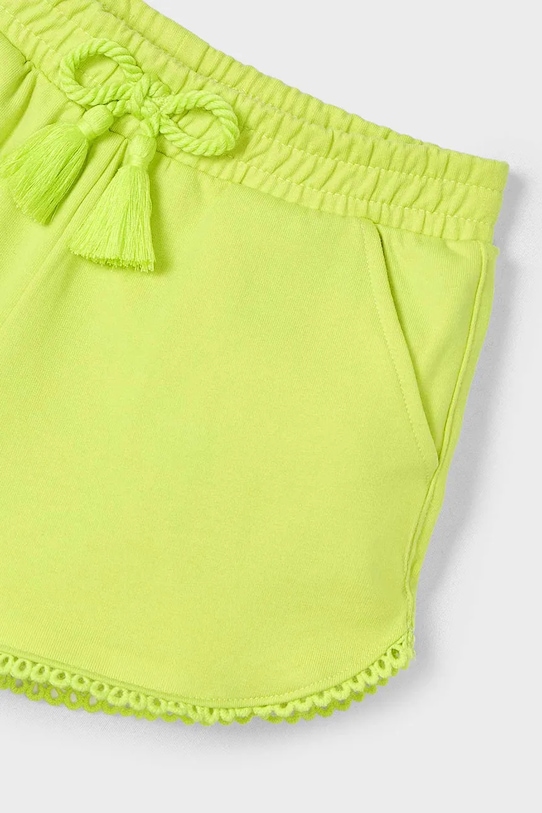 Дитячі бавовняні шорти Mayoral зелений 607.6P.Mini.PPYA