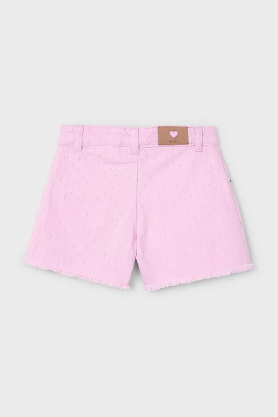 DÍVKA Dětské bavlněné šortky Mayoral 3205.6J.Mini.PPYA růžová