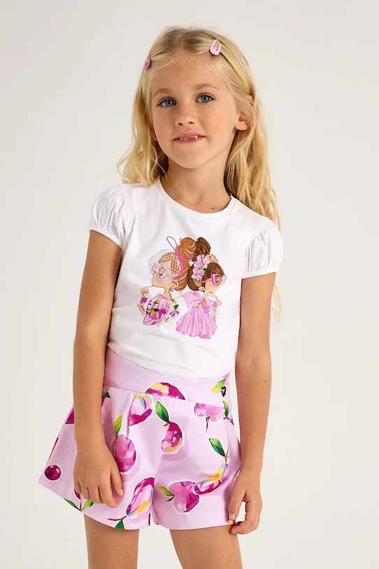 Mayoral shorts di lana bambino/a maglia violetto 3905.6C.Mini.PPYA