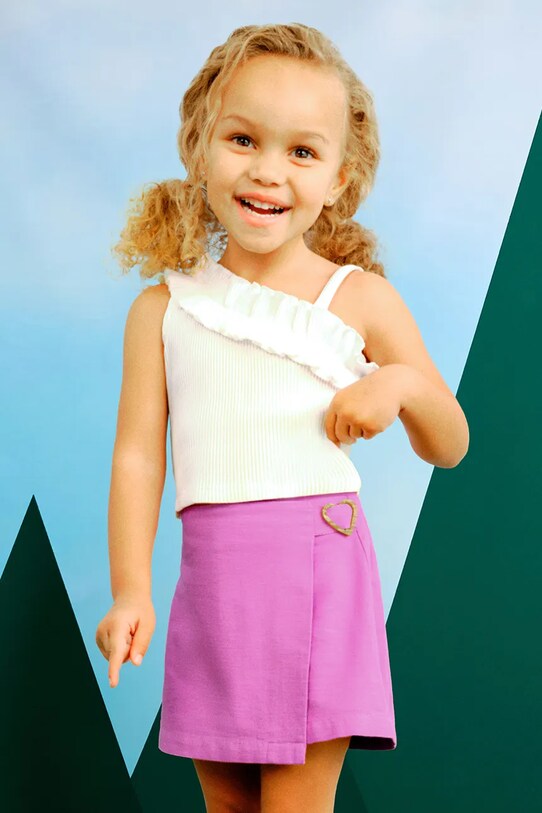 Mayoral pantaloni scurți din bumbac pentru copii casual roz 3906.6E.Mini.PPYA