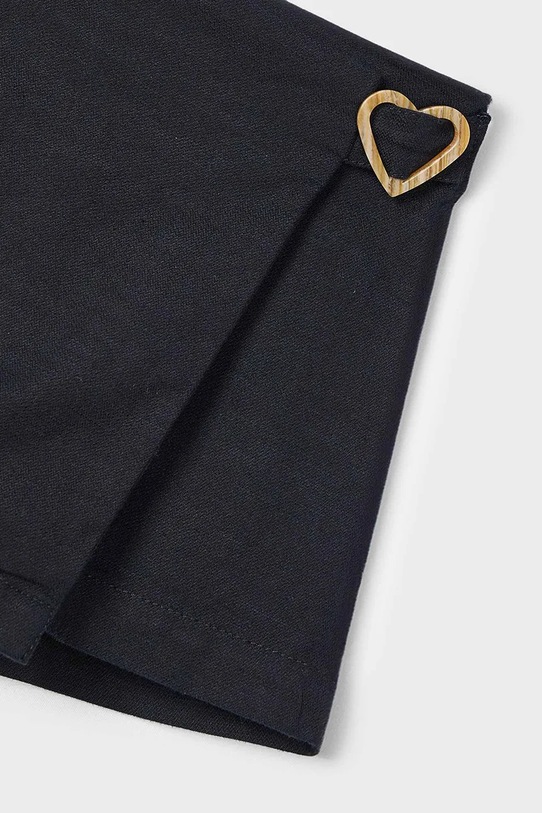 Dziewczynka Mayoral szorty bawełniane dziecięce 3906.6E.Mini.PPYA czarny