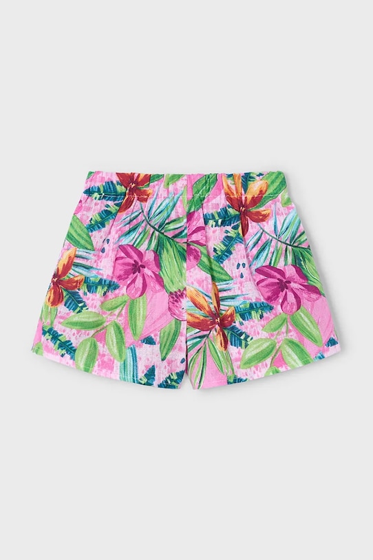 Mayoral pantaloni scurți din bumbac pentru copii 3908.6L.Mini.PPYA violet SS25