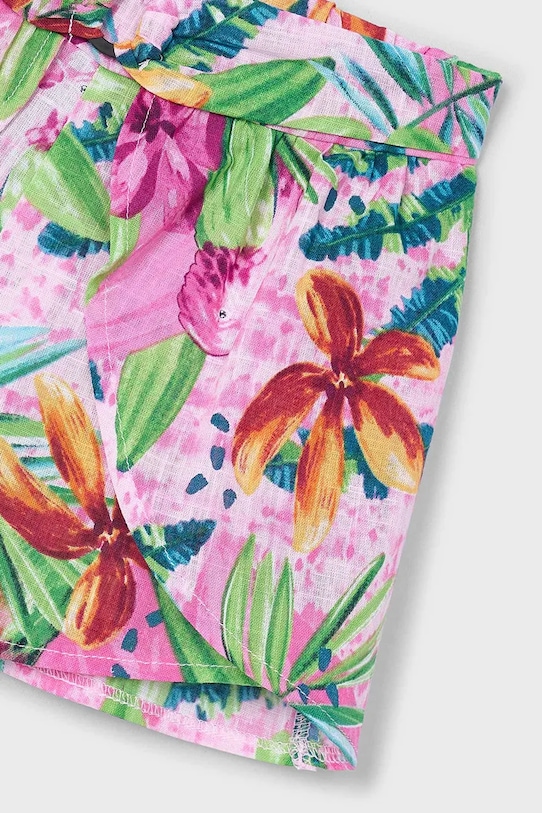 Fete Mayoral pantaloni scurți din bumbac pentru copii 3908.6L.Mini.PPYA violet