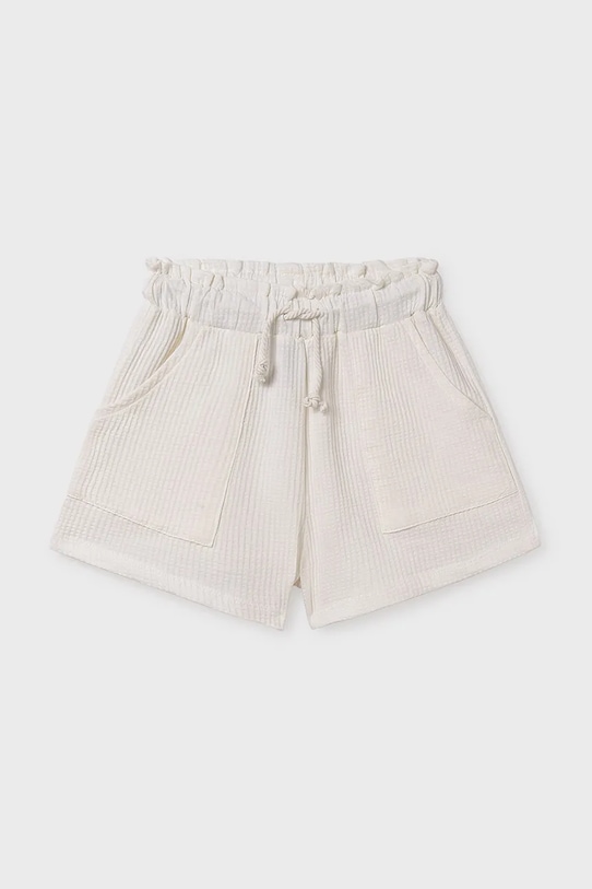Дитячі бавовняні шорти Mayoral casual бежевий 6219.8C.Junior.PPYA