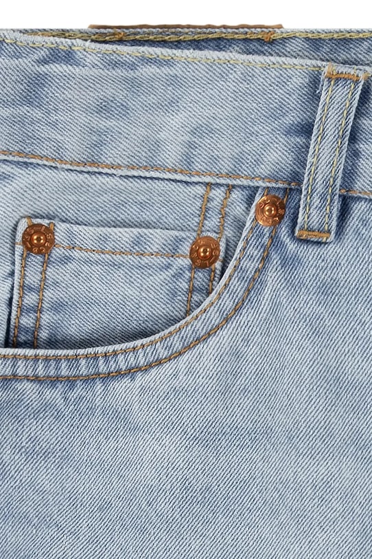 Levi's szorty jeansowe dziecięce MINI MOM SHORT W EMBROIDER 3EM218 niebieski