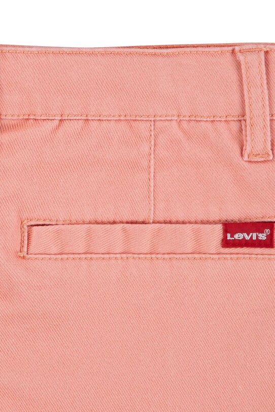 Dziewczynka Levi's szorty bawełniane dziecięce DOUBLE SHANK SHORT 4EM226 pomarańczowy