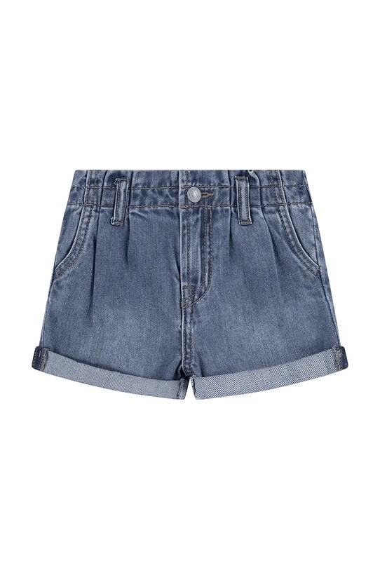 Levi's szorty jeansowe dziecięce PLEAT PAPER BAG SHORT bawełna niebieski 1EM255