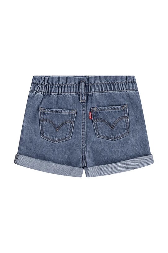 Levi's szorty jeansowe dziecięce PLEAT PAPER BAG SHORT 1EM255 niebieski SS25
