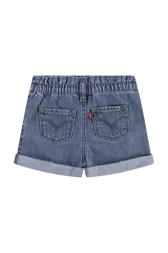 Dětské riflové kraťasy Levi's PLEAT PAPER BAG SHORT 1EM255 modrá SS25
