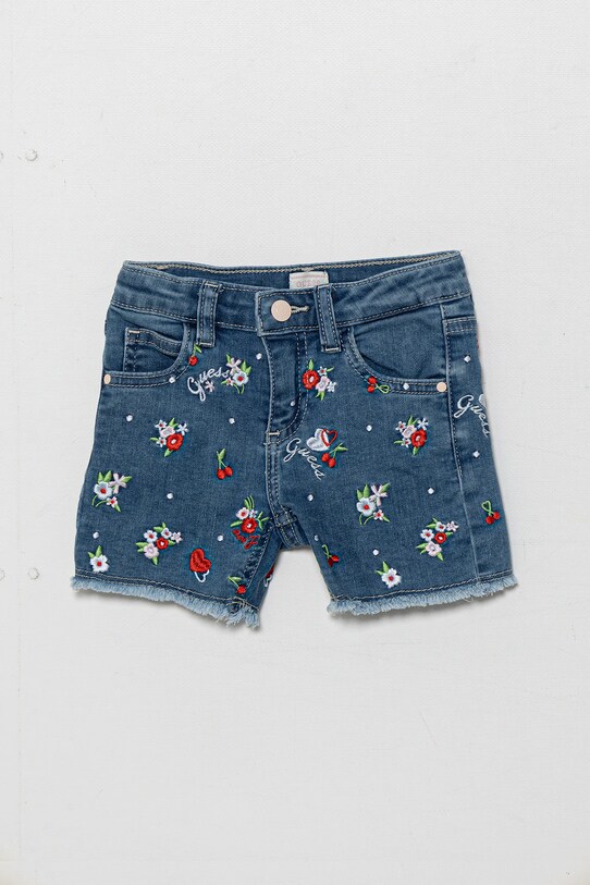 Dětské kraťasy Guess riflovina modrá K5GD00.D4CA0.PPYA