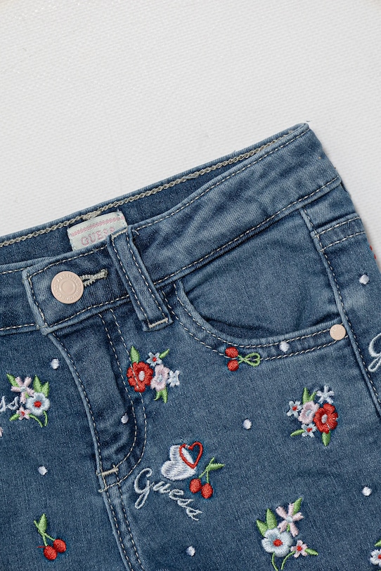 DÍVKA Dětské kraťasy Guess K5GD00.D4CA0.PPYA modrá