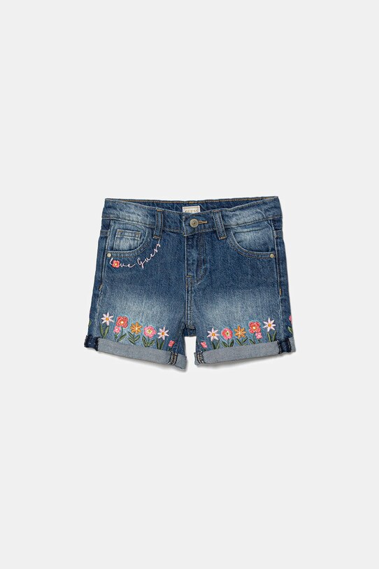Guess szorty jeansowe dziecięce casual niebieski K5GD02.D45E0.PPYA