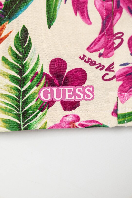 Момиче Детски памучен къс панталон Guess K5GD05.KA6R4.PPYA бежов