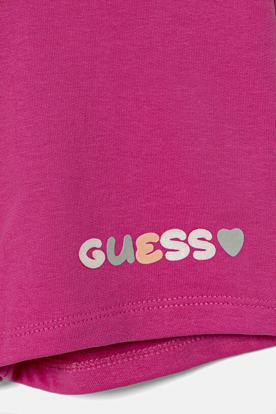 Дівчинка Дитячі бавовняні шорти Guess K5GD08.KA6R4.PPYA рожевий