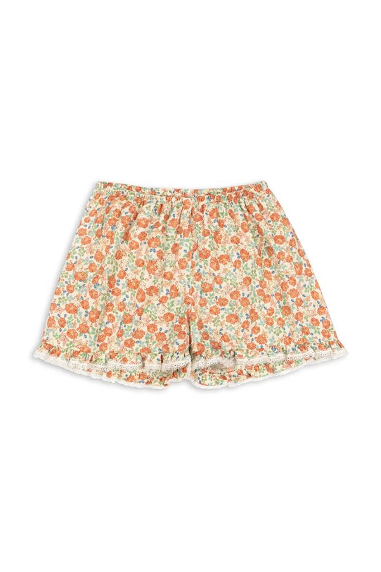 Konges Sløjd pantaloni scurți din bumbac pentru copii VERBENA SHORTS GOTS KS102298 portocaliu SS25