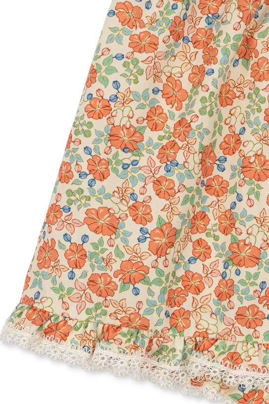 Konges Sløjd pantaloni scurți din bumbac pentru copii VERBENA SHORTS GOTS KS102298 portocaliu