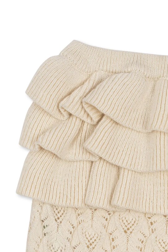 Konges Sløjd szorty z domieszką wełny niemowlęce ROSIER SHORTS beżowy KS102422