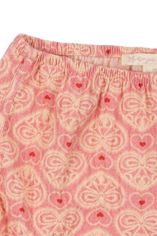 Detské krátke nohavice Konges Sløjd AVA SHORTS GOTS ružová KS102446