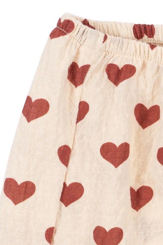 Fete Konges Sløjd pantaloni scurți AVA SLIT SHORTS GOTS KS103074 roz