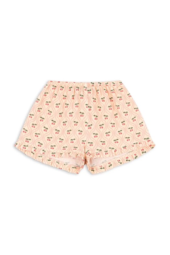 Konges Sløjd szorty COCO SHORTS GOTS casual pomarańczowy KS103206
