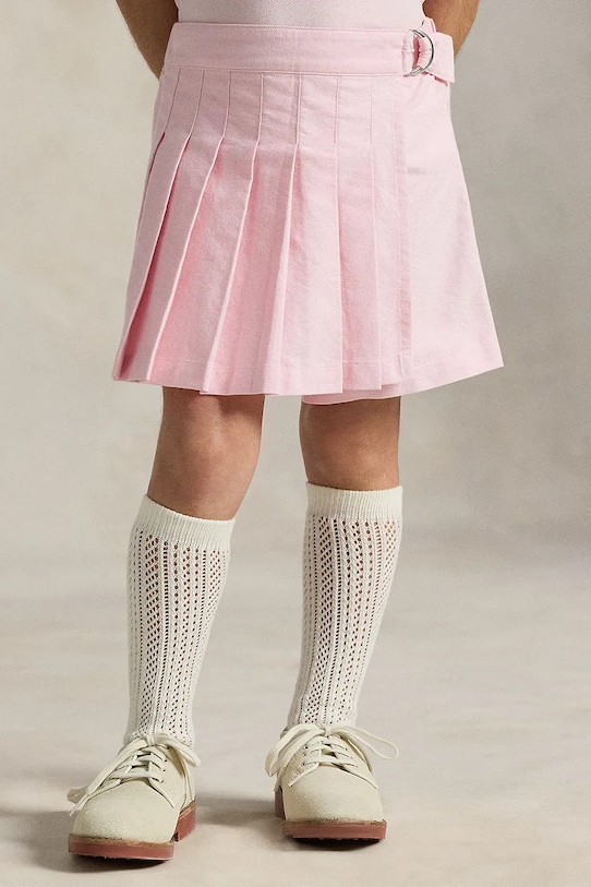 Polo Ralph Lauren szorty bawełniane dziecięce różowy 312964206001