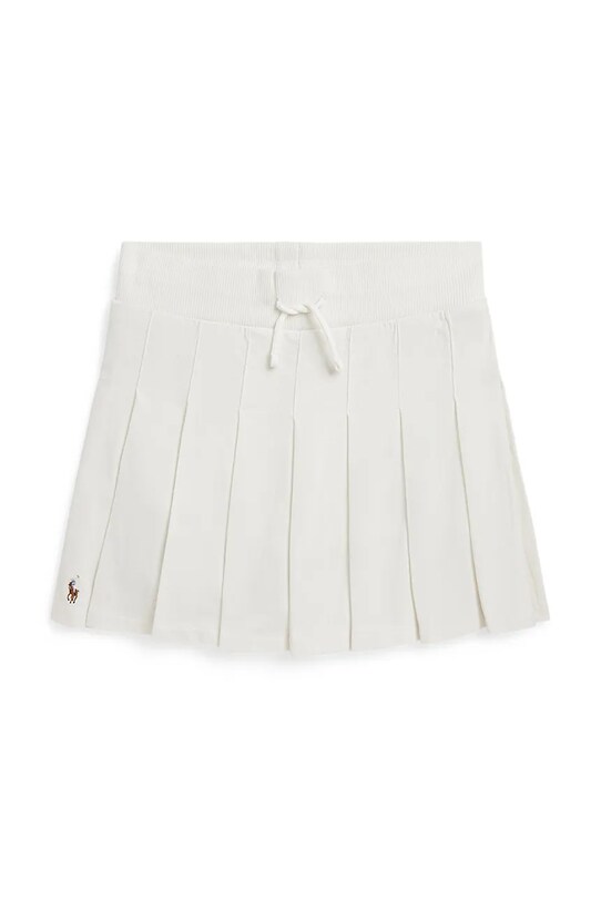 Dětská bavlněná sukně Polo Ralph Lauren mini béžová 313971039001