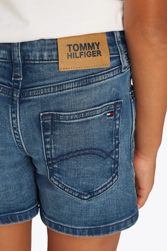 Дитячі джинсові шорти Tommy Hilfiger KG0KG08592.128.176.PPYA блакитний