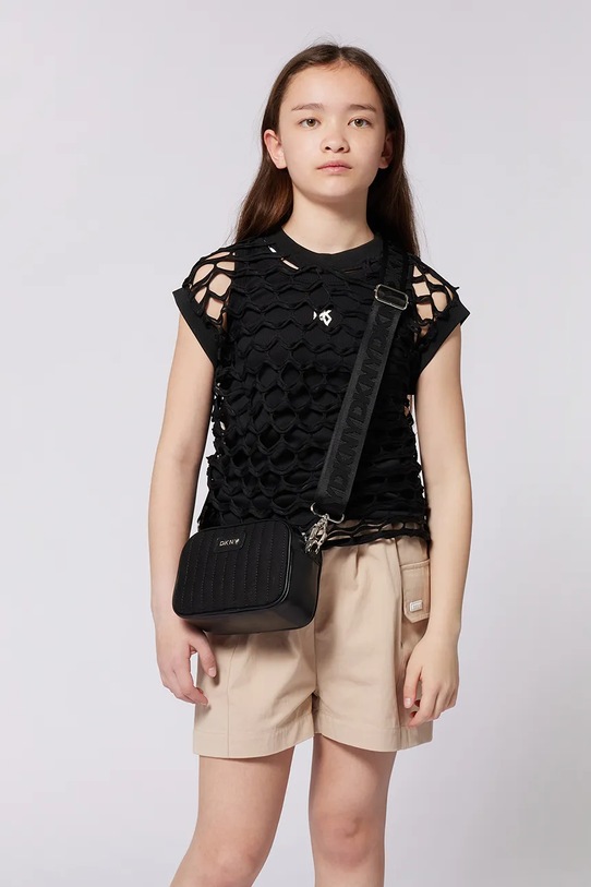 Otroške kratke hlače Dkny Pletenina bež D62268.114.150