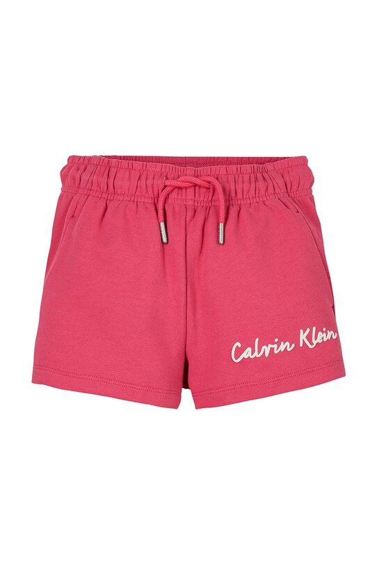 Dětské kraťasy Calvin Klein Jeans IG0IG02882.128.176.PPYA růžová SS25