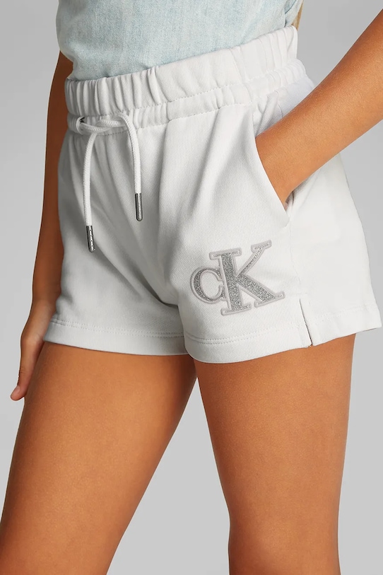 Детские хлопковые шорты Calvin Klein Jeans IG0IG02959.128.176.PPYA белый