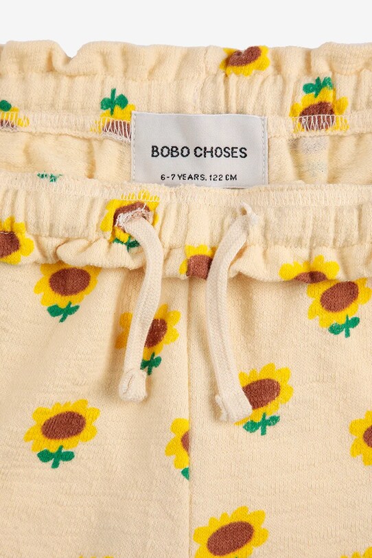 Detské bavlnené šortky Bobo Choses Sunflower žltá 125AC051