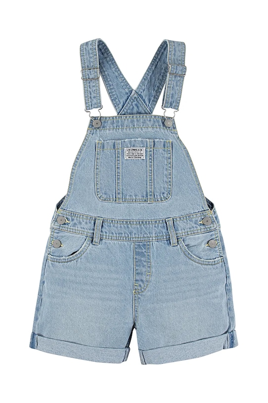 Levi's ogrodniczki jeansowe dziecięce CLASSIC SHORTALLS casual niebieski 4EH030.PPYA