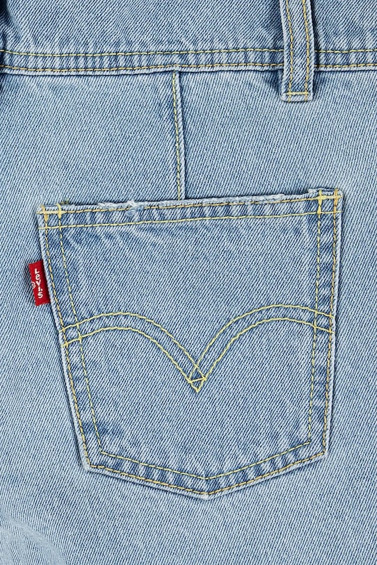 Dziewczynka Levi's ogrodniczki jeansowe dziecięce CLASSIC SHORTALLS 4EH030.PPYA niebieski