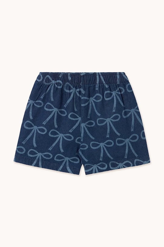 Deklice Otroške kratke hlače Tinycottons BOWS WOVEN SHORT SS25.234 modra