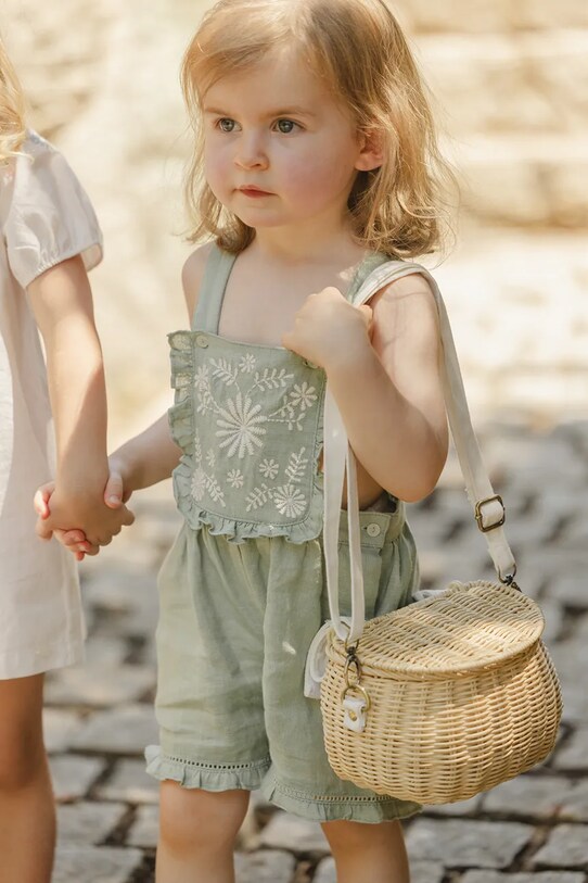 Детский комбинезон Tartine et Chocolat лён бирюзовый CA21001.80.104
