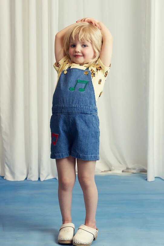 Mini Rodini ogrodniczki jeansowe dziecięce Note 2523014160