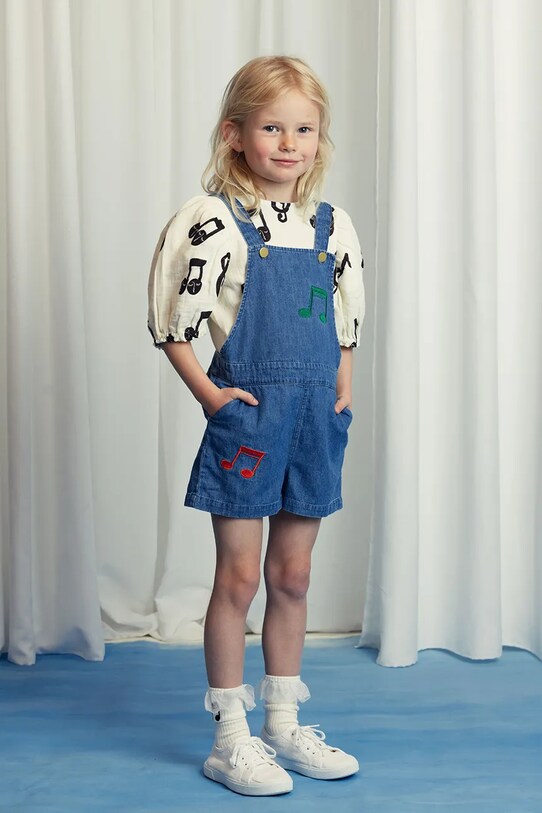 Mini Rodini ogrodniczki jeansowe dziecięce Note 2523014160