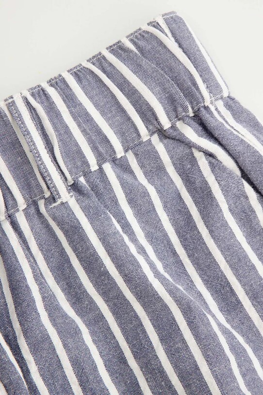 Coccodrillo pantaloni scurți din bumbac albastru WC5119501HGJ