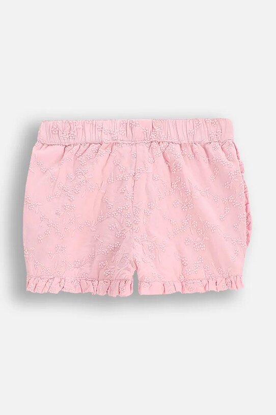 Coccodrillo pantaloni scurți din bumbac pentru bebeluși WC5119501HGN roz SS25